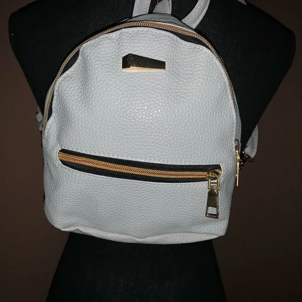 Mini Light Gray Backpack - Picture 2 of 3